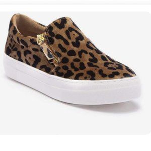 Steve Madden Leopard Glaammar Zip Sneakers